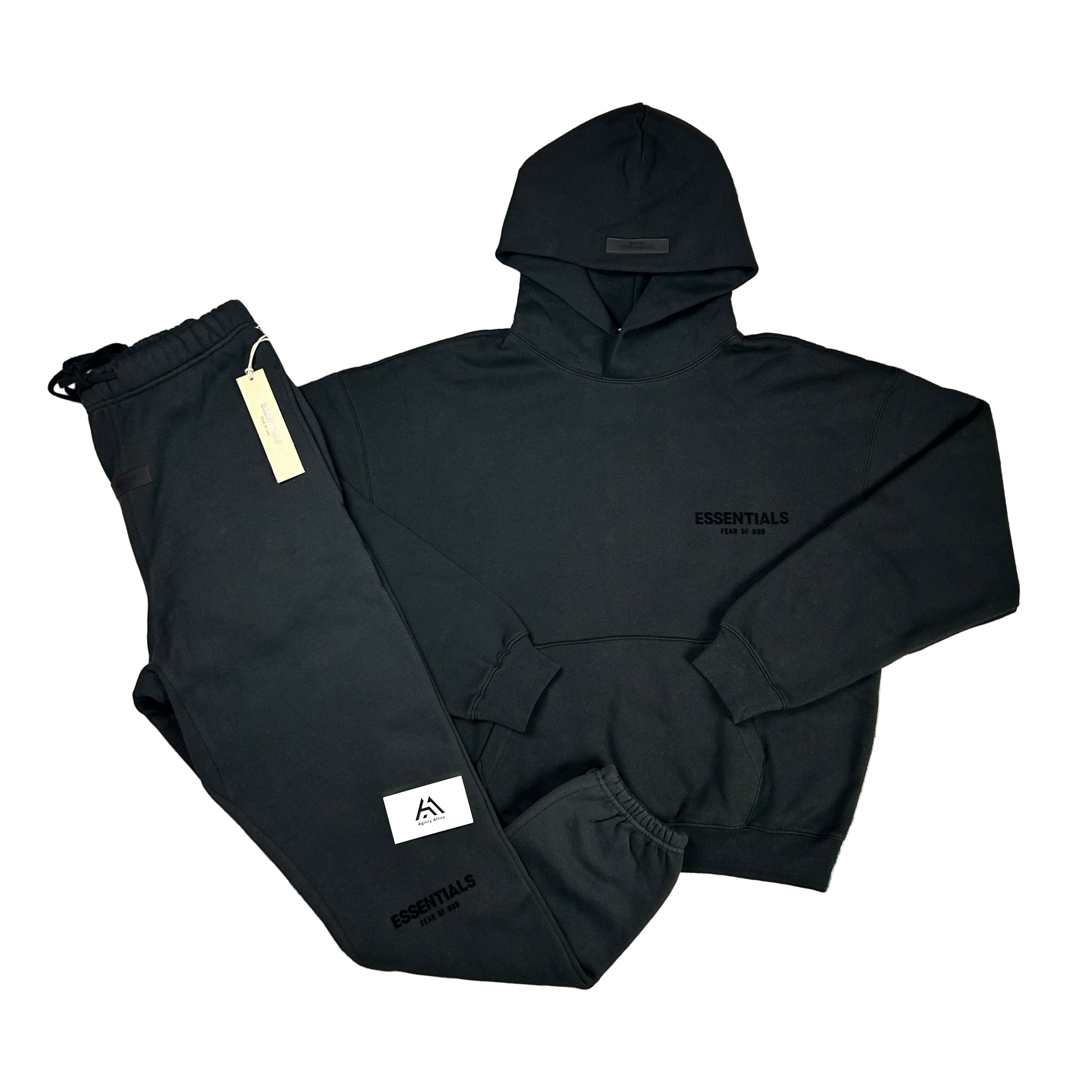 Essentials Tracksuit - Black ( Relaxed Fit )